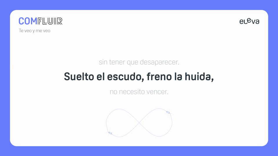 Vídeo con la letra de la canción Te veo y me veo